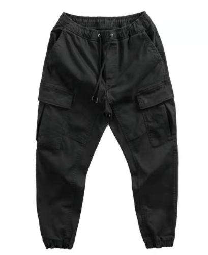 2022 Summer Men's Large Size Cargo pants loose zip