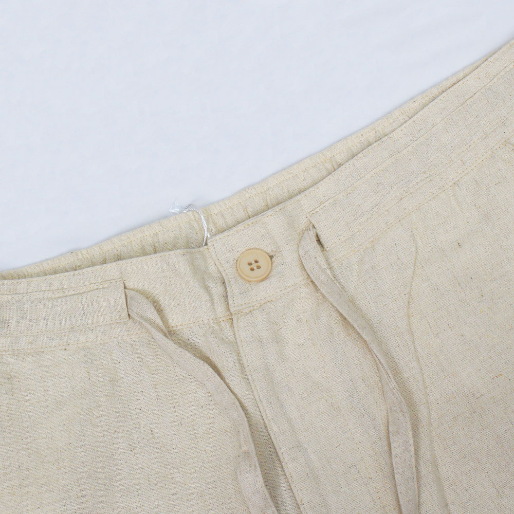 Shinesia men' linen pants plus size large loose co