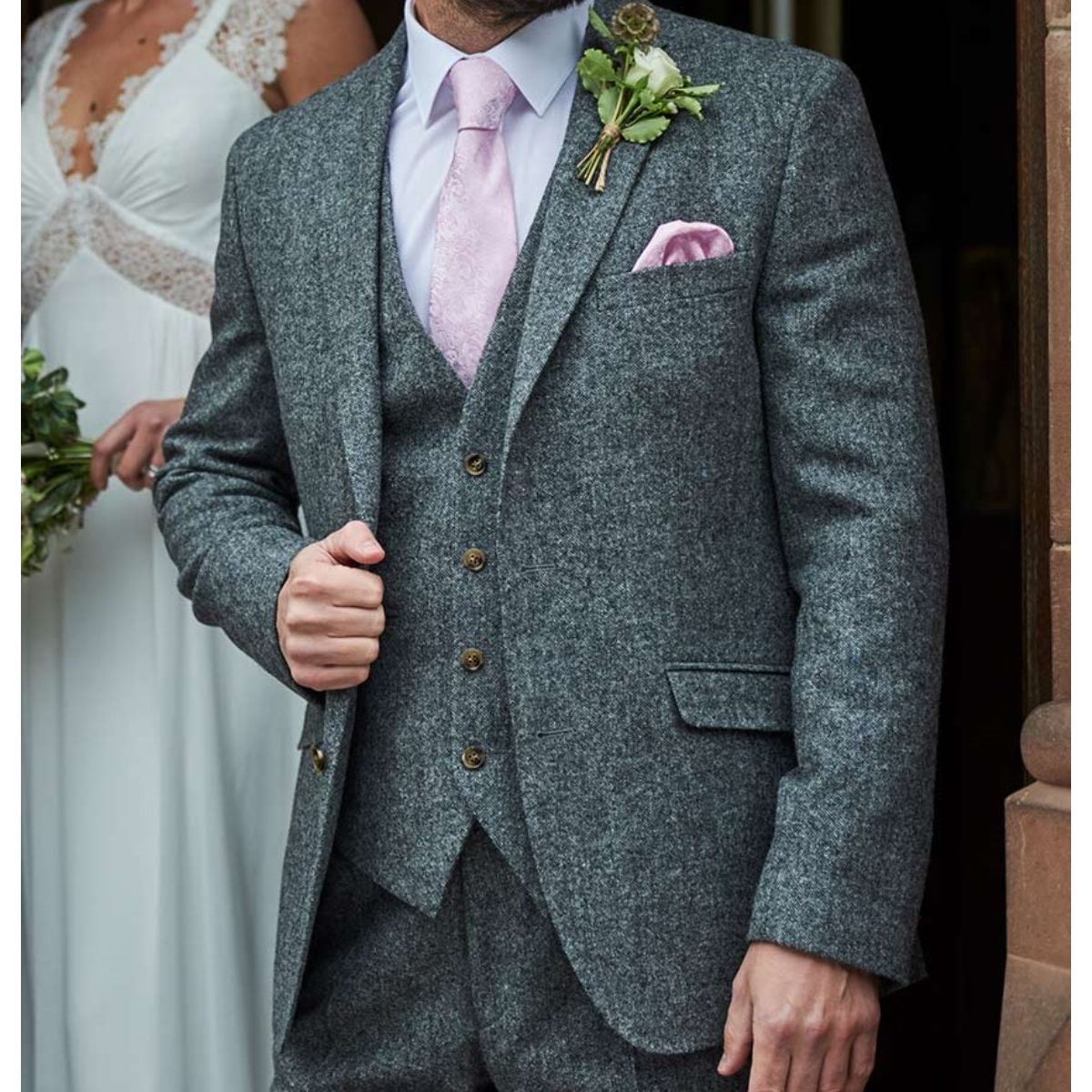 Fastening Style Men's Designer Wear Suit Tuxedo For Men's Party Wear Wedding Functions Coat Pant 3 P