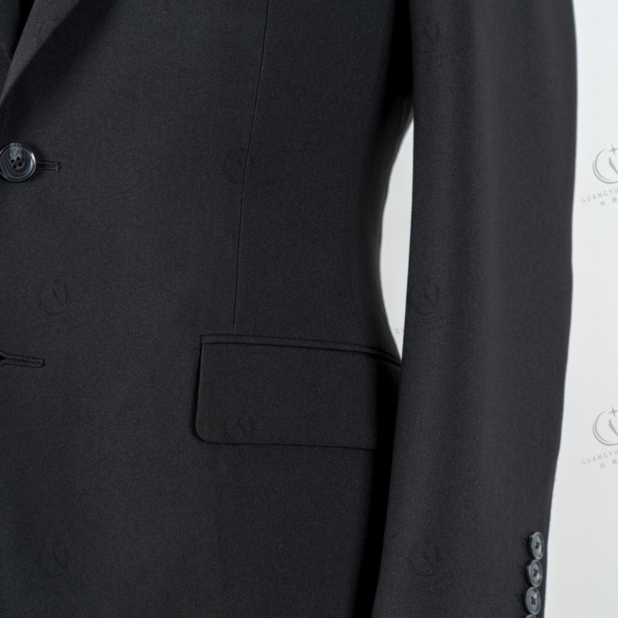Factory Direct Supply Cheap Luxury High Quality Black Mens Three Piece Suit