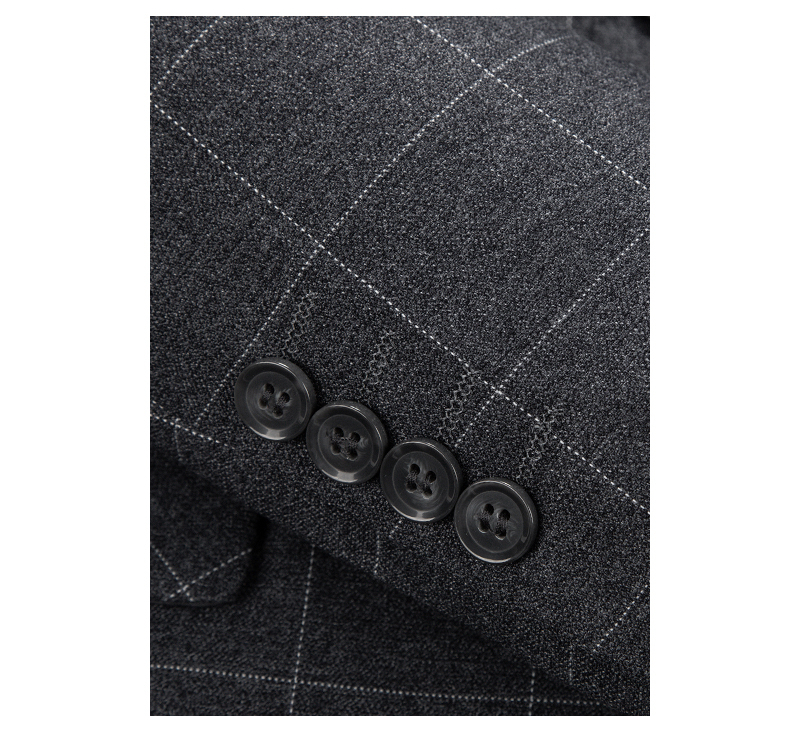 Plaid Suit British Slim Fit Bridegroom Wedding Dress Casual Business Formal Suit Three Piece Customi