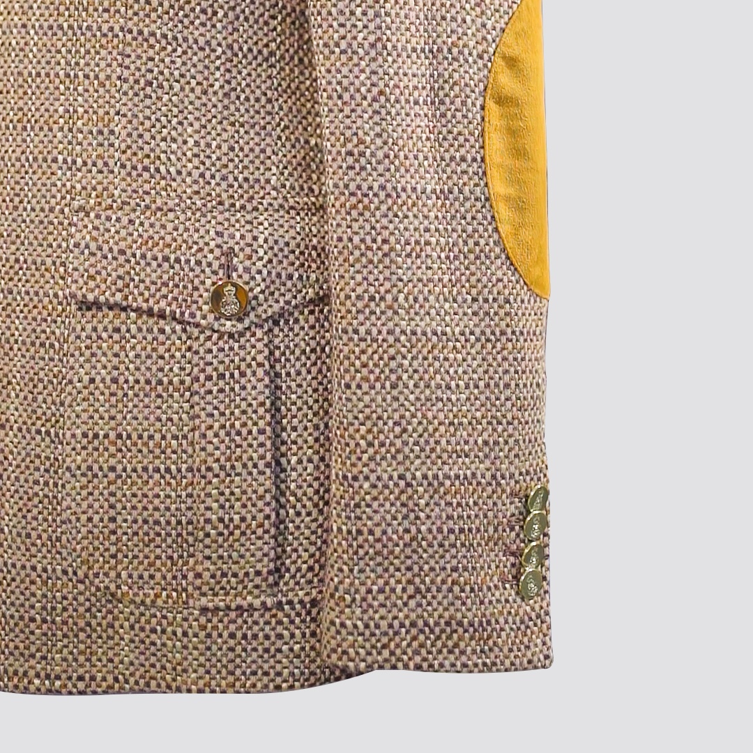 2022 Yellow Wool And Flax Jacket Designer Clothes Custom Wedding Suits For Men
