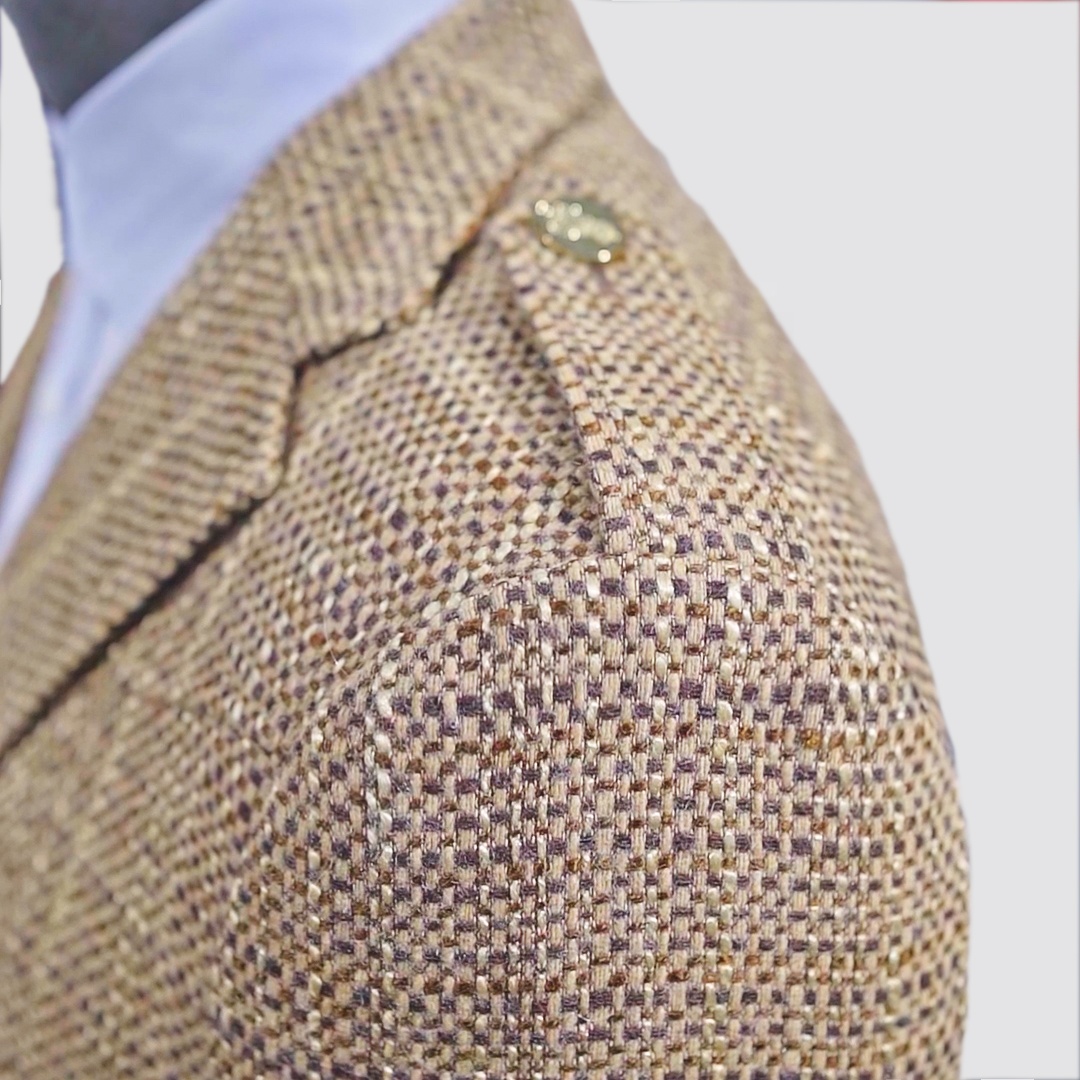 2022 Yellow Wool And Flax Jacket Designer Clothes Custom Wedding Suits For Men