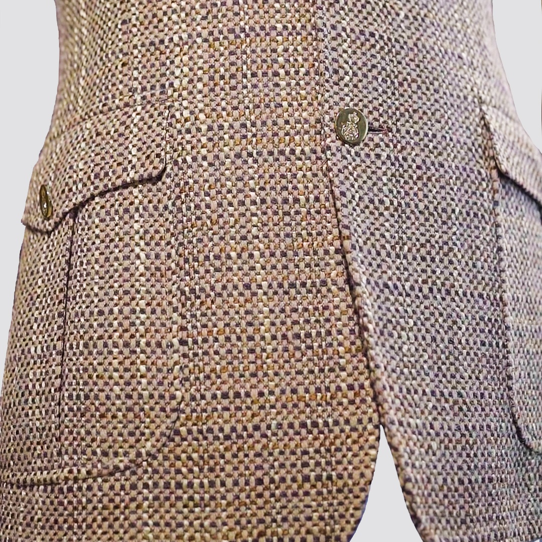 2022 Yellow Wool And Flax Jacket Designer Clothes Custom Wedding Suits For Men