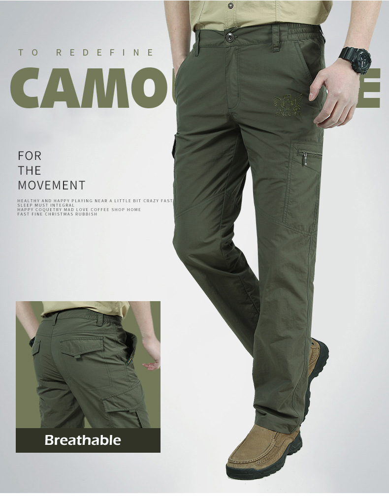 Male Multi Functional Pockets Military Tactical Lo