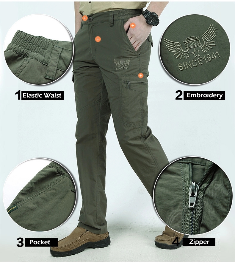 Male Multi Functional Pockets Military Tactical Lo