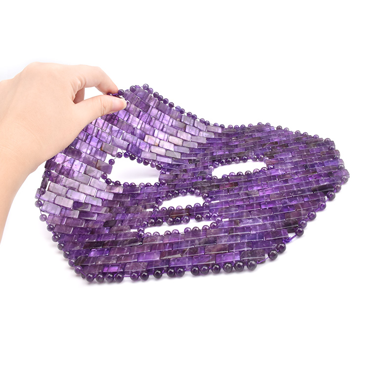 Anti aging jade sleep crystal facial eye mask amethyst face mask skin care natural