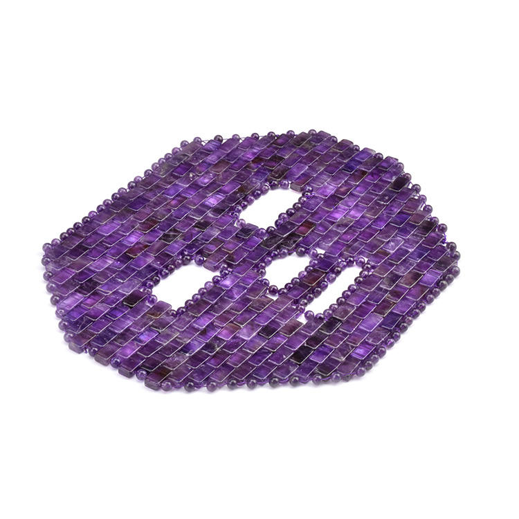 Anti aging jade sleep crystal facial eye mask amethyst face mask skin care natural