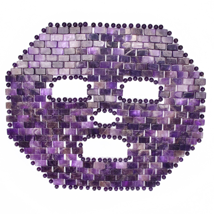 Anti aging jade sleep crystal facial eye mask amethyst face mask skin care natural