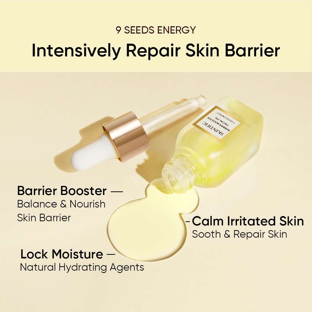 SKINTIFIC Barrier Booster Facial Oil 10ml Moisturizing Hydrating Improve Skin Texture