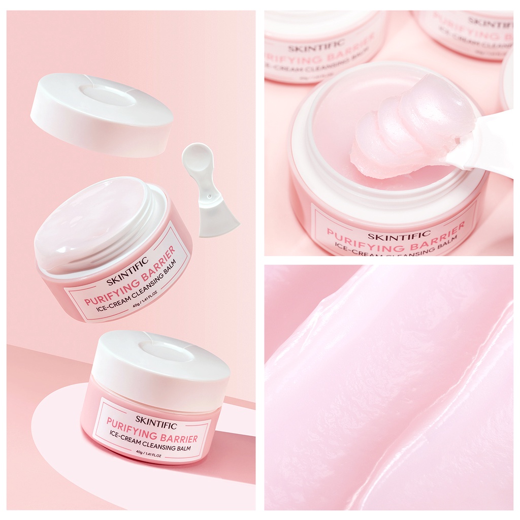 [ 3pcs Set ] SKINTIFIC Purifying Barrier Ice Cream Cleansing Balm (3 Pcs)