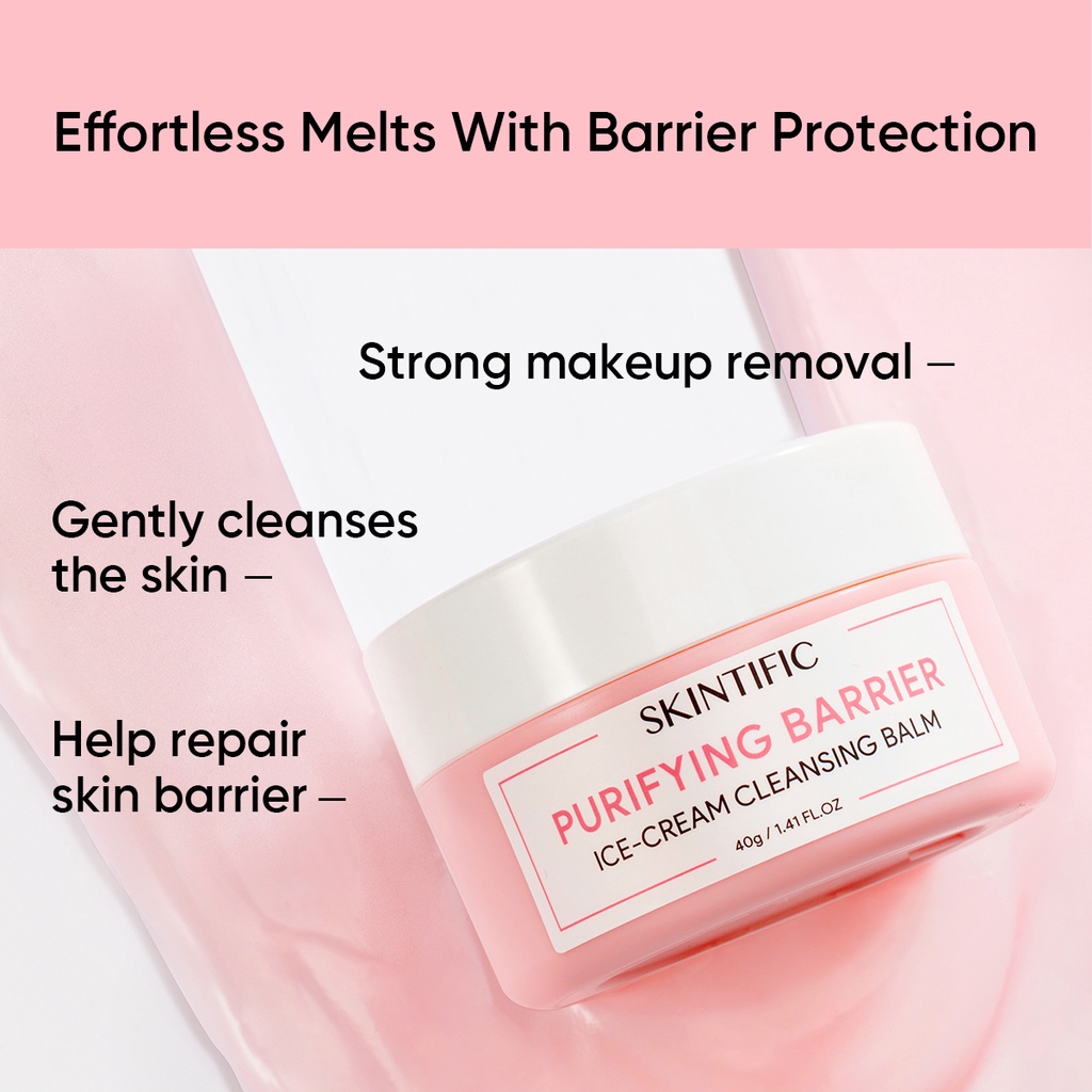 [ 3pcs Set ] SKINTIFIC Purifying Barrier Ice Cream Cleansing Balm (3 Pcs)
