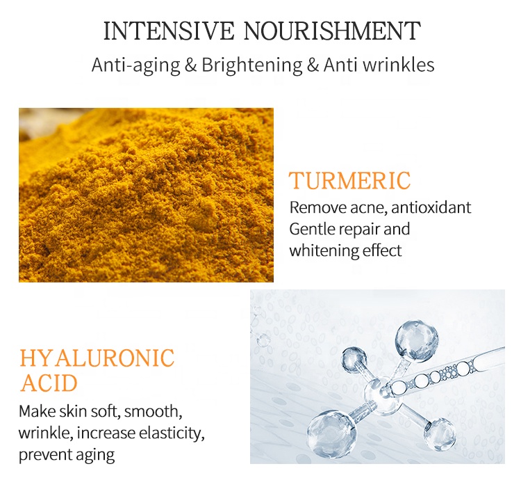 Korean Private Label Organic Turmeric Whitening An