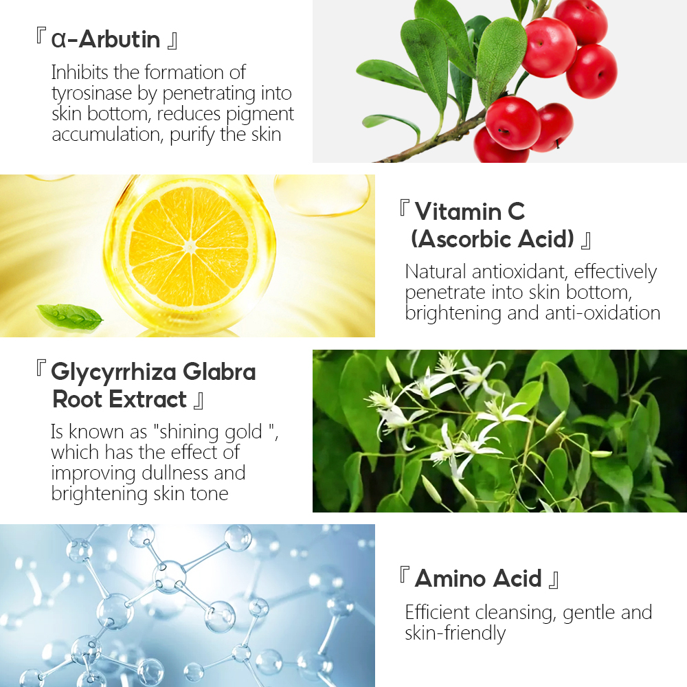 VIBRANT GLAMOUR Amino Acid Vitamin C face Deep Cle
