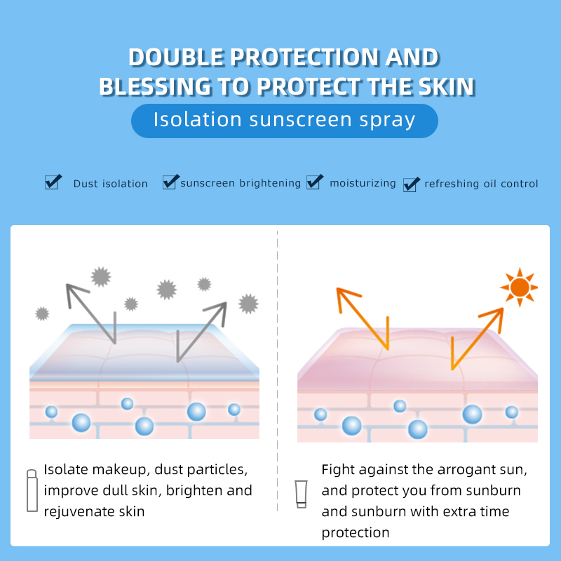 High multiple Sunscreen Spray mild protection redu