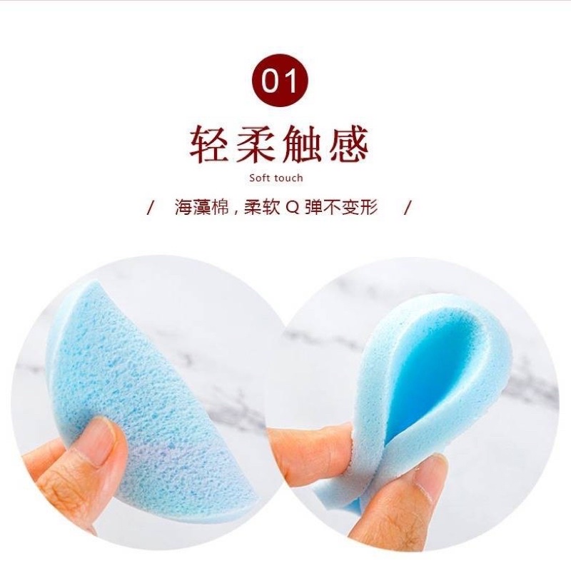 Compressed Facial Cleansing Sponge With OPP Individually Packaged Span Pencuc