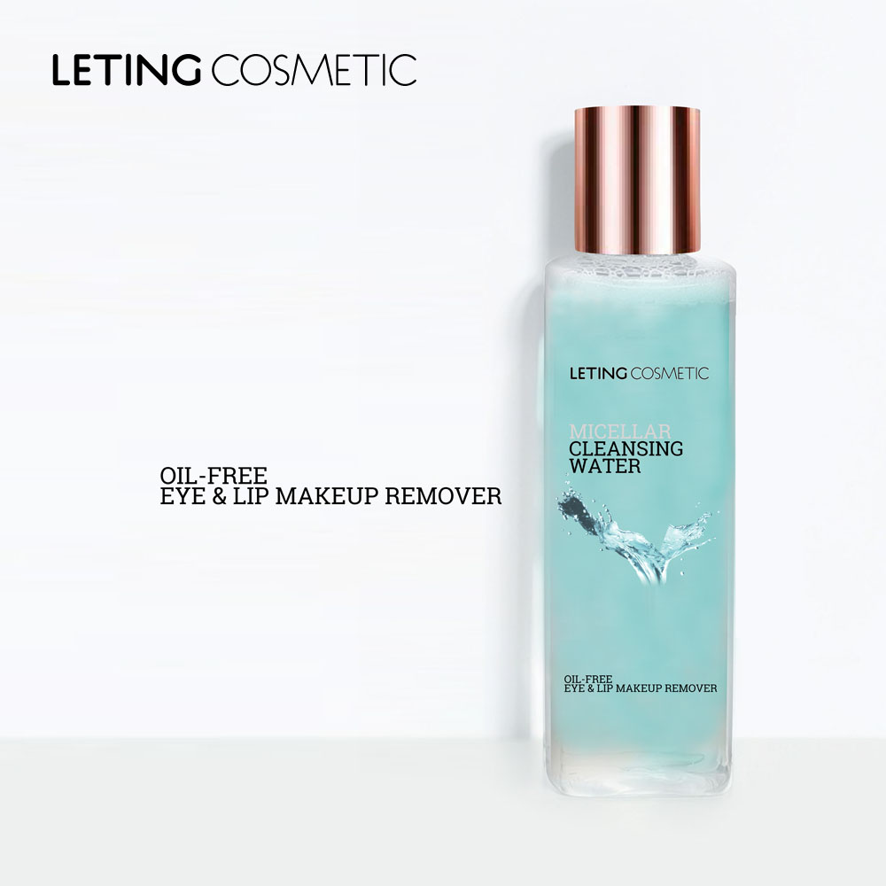 MOQ 500PCS organic beauty waterproof micellar clea