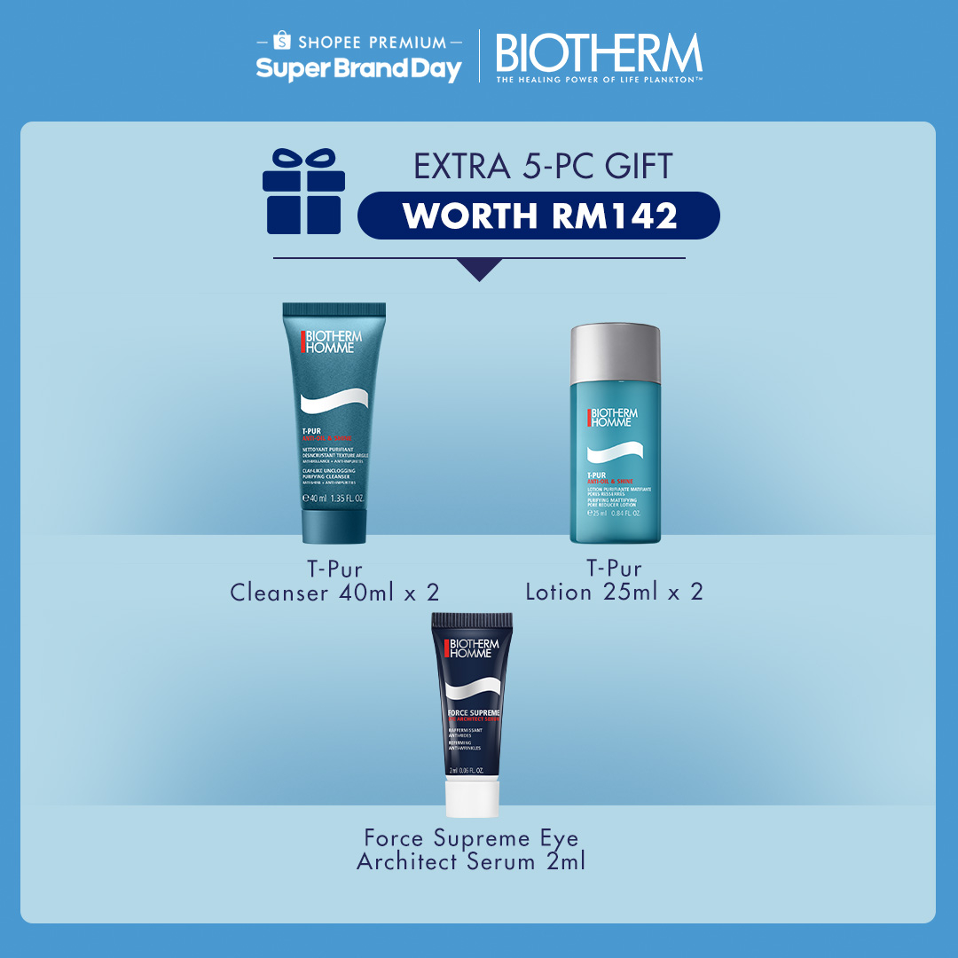 [8-26 MAY ONLY] Biotherm Homme T-Pur Anti Oil & Shine Regimen Set for Men