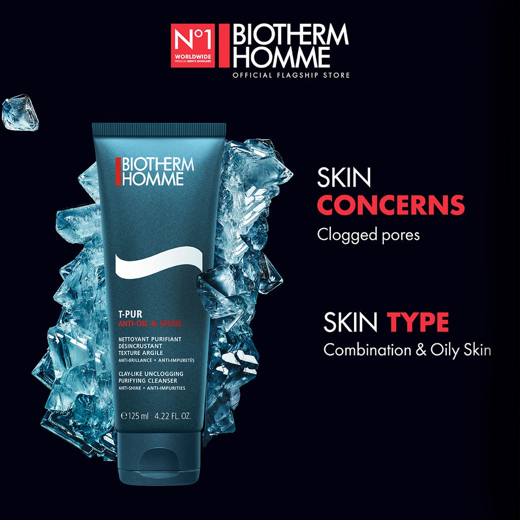 [8-26 MAY ONLY] Biotherm Homme T-Pur Anti Oil & Shine Regimen Set for Men