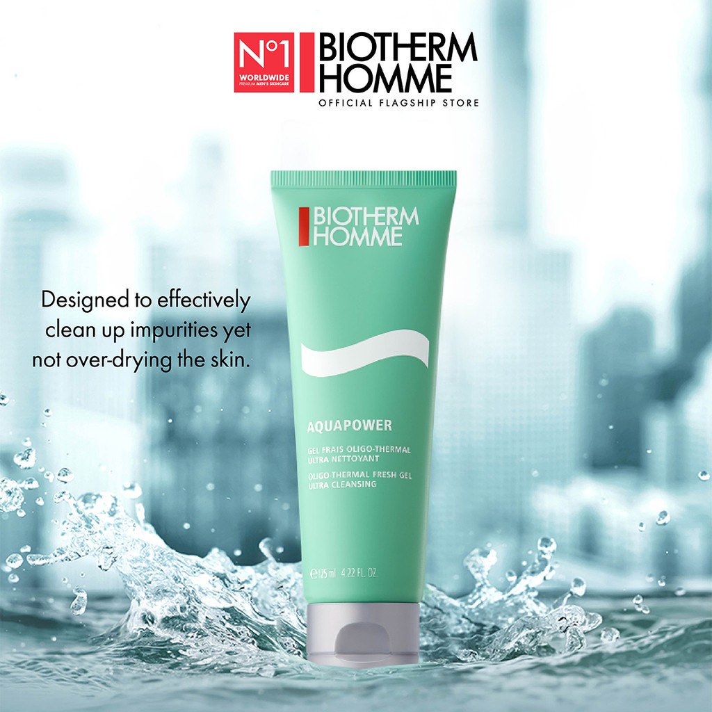 Biotherm Homme Aquapower Refreshing Hydration Men Cleanser 125ml