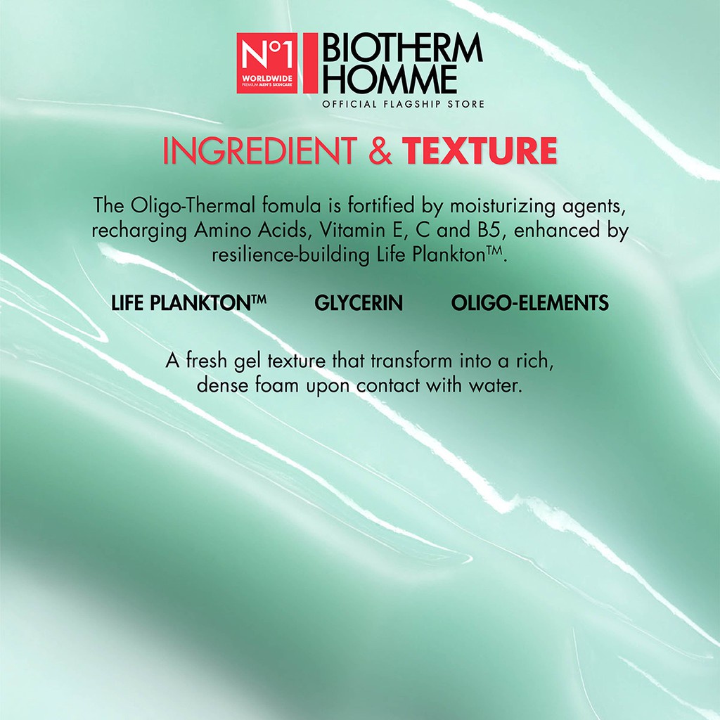 Biotherm Homme Aquapower Refreshing Hydration Men Cleanser 125ml