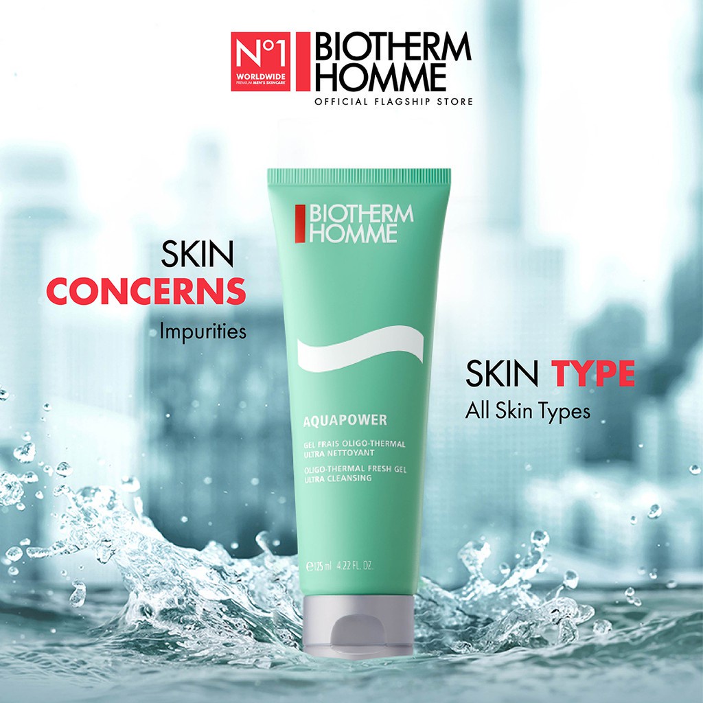 Biotherm Homme Aquapower Refreshing Hydration Men Cleanser 125ml
