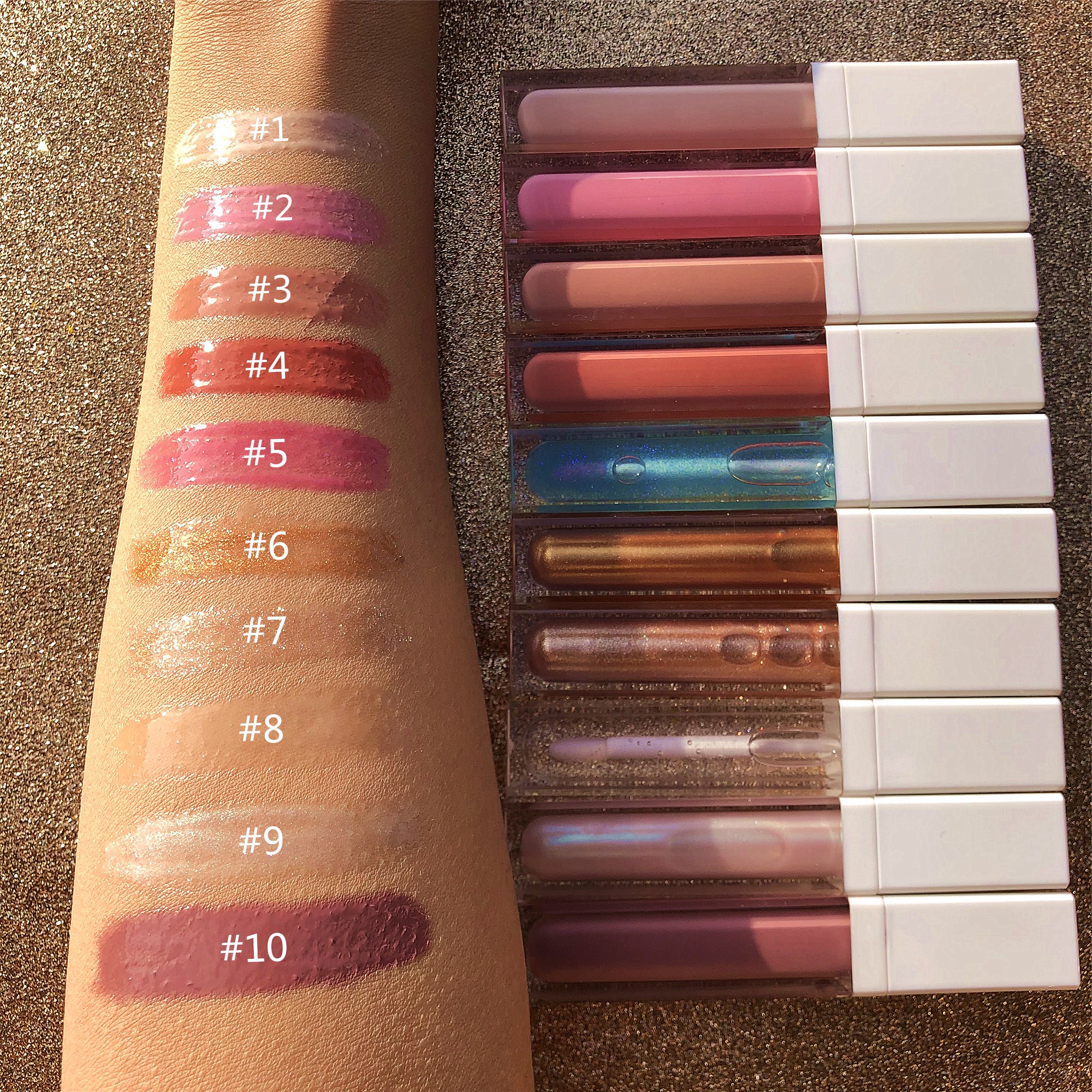 OEM/ODM Lip Gloss Container Lipgloss Base Shiny Cu