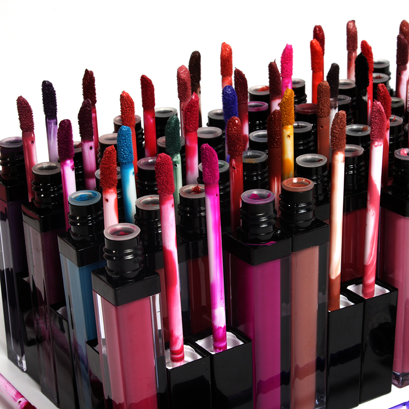 Waterproof organic makeup 44 colors lipcream priva