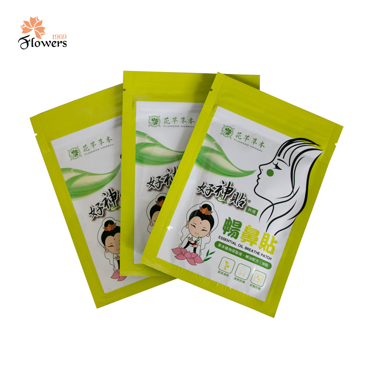 Oem medical peppermint breath easy nose oil patch