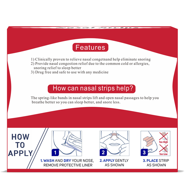 Dropshipping Nasal Strips Snore Relief patches Str