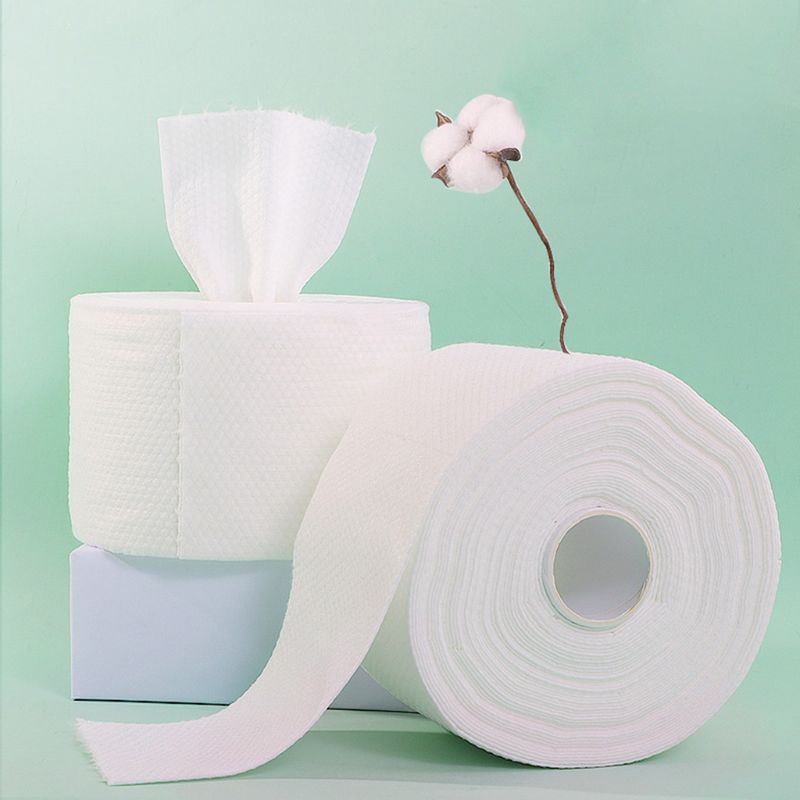 G9 Monkids Pearl Pattern Cotton Disposable Face Towel Cleansing Makeup Facial Tissue 1 Roll 100pcs