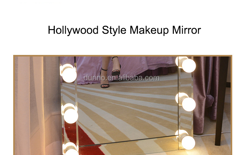 Frameless Stand dressing mirror with led bulbs amazon prime dressing makeup mirrors dimming lighting