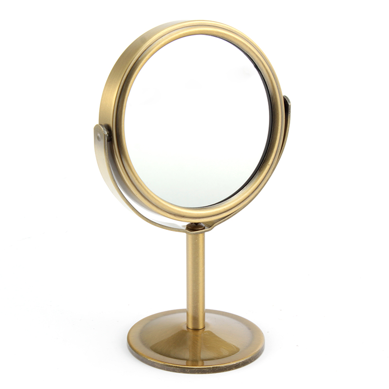 makeup tool small size 3 inch 5inch round shape standing mirror table desktop decorative mirror ROSE