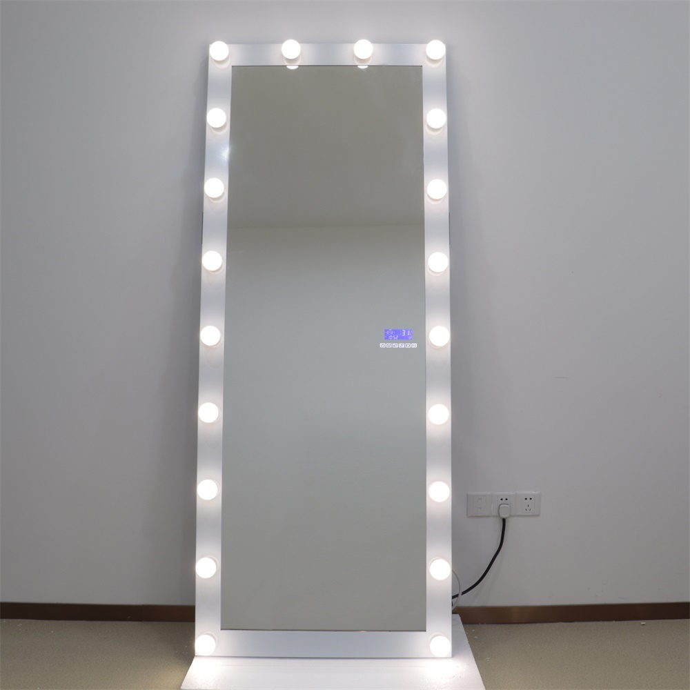 Hollywood Lighted Vanity Makeup Full-Length Mirror Dimmable 20 Led Bulb Lights Touch Control Makeup 