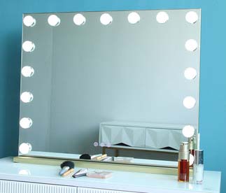 New Hollywood style LED makeup mirror, used for makeup and dressing table in beauty salon, with touc
