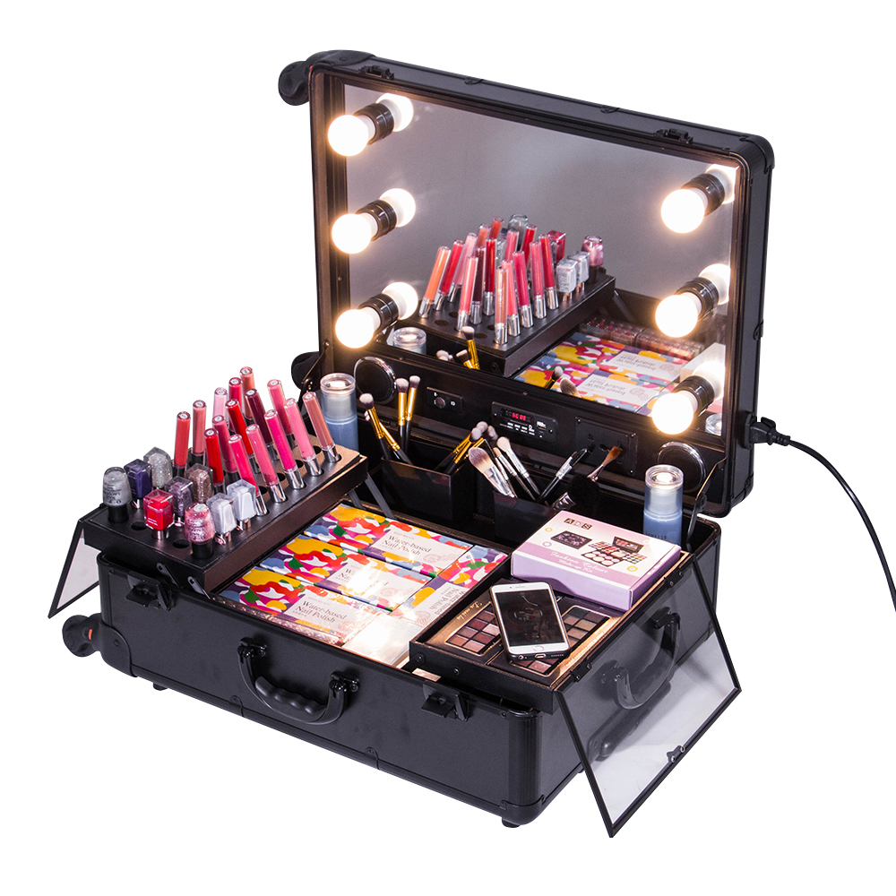 BSCI members Professional aluminum makeup case cos
