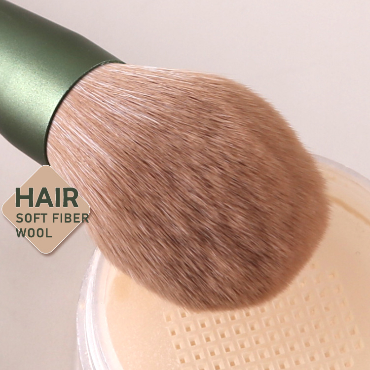 Green radish makeup brush set professional soft wo