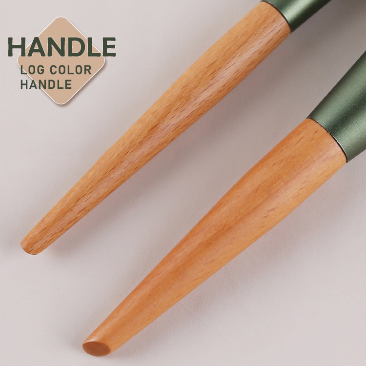 Green radish makeup brush set professional soft wo