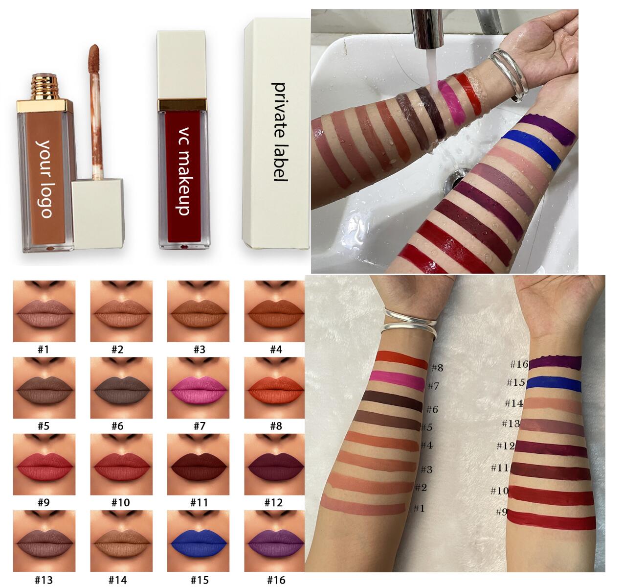 Long lasting liquid lipstick make your brand nude 