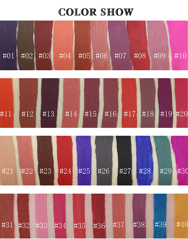 20 Color Wholesale Nude Waterproof Private Label L