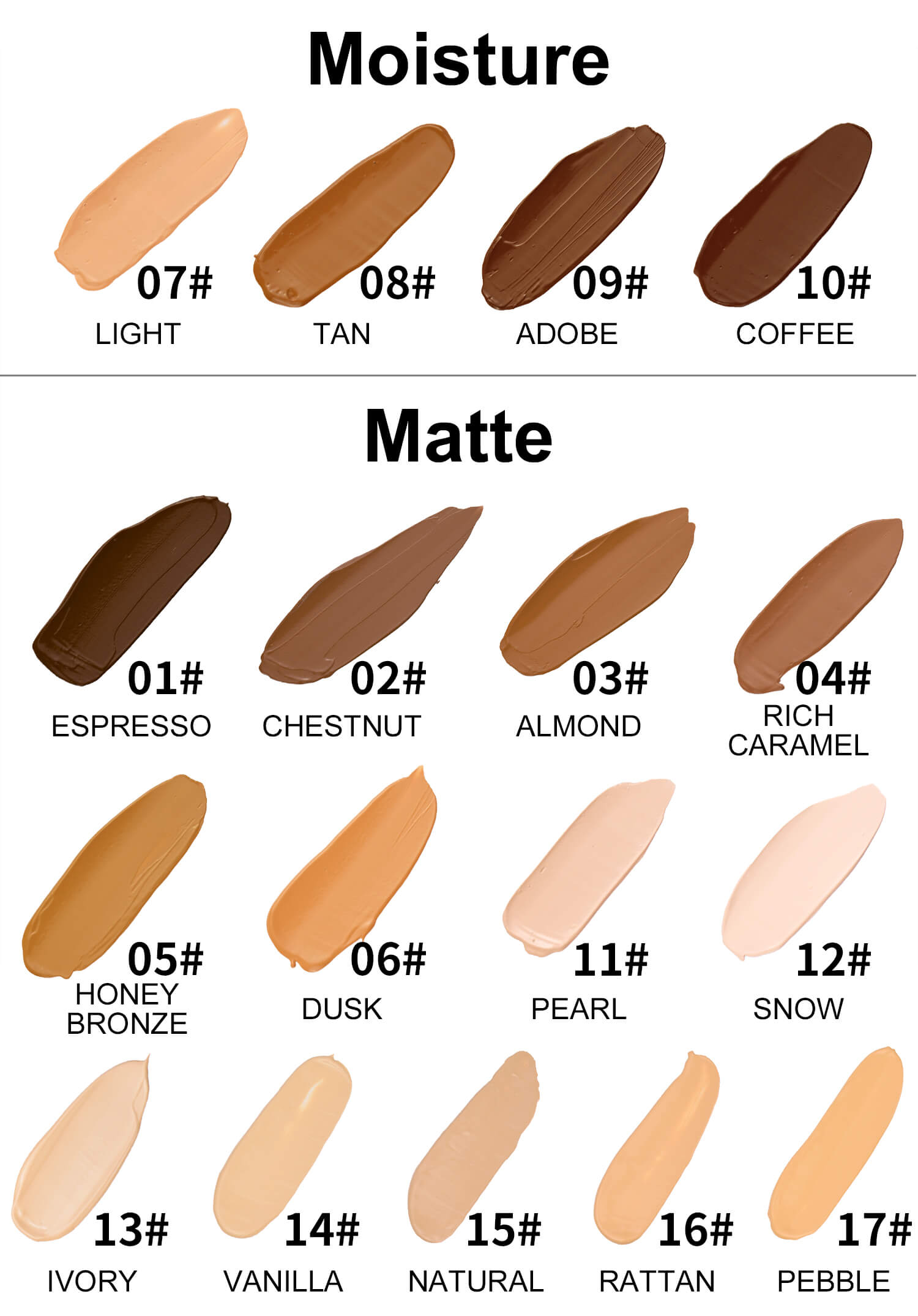 Private label face makeup foundation high quality 