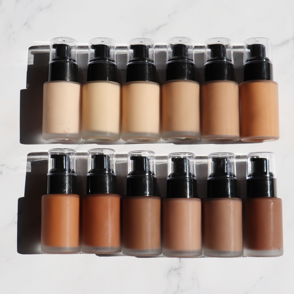 no logo 12 Colors Makeup Private Label Liquid Foun