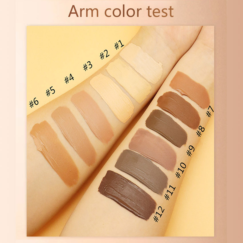 no logo 12 Colors Makeup Private Label Liquid Foun