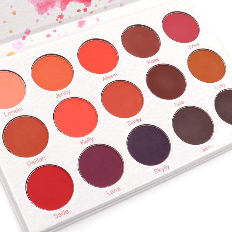 Latest 15 colors eye shadow vegan makeup private l