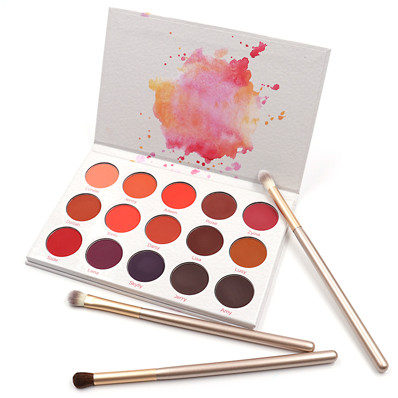 Latest 15 colors eye shadow vegan makeup private l