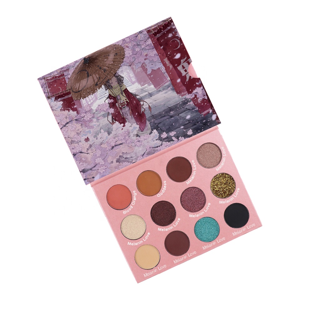 Private Label 9 Colors Eye Shadow Professional Car