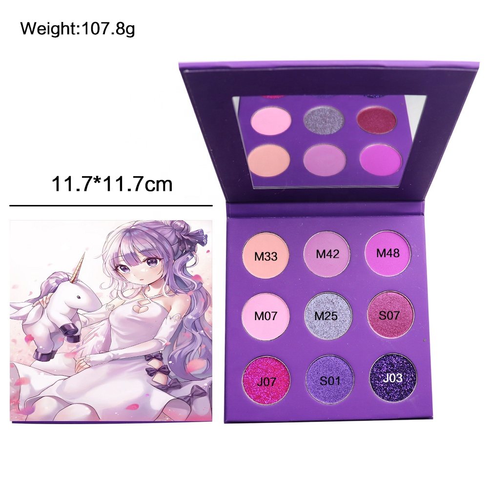 Private Label 9 Colors Eye Shadow Professional Car