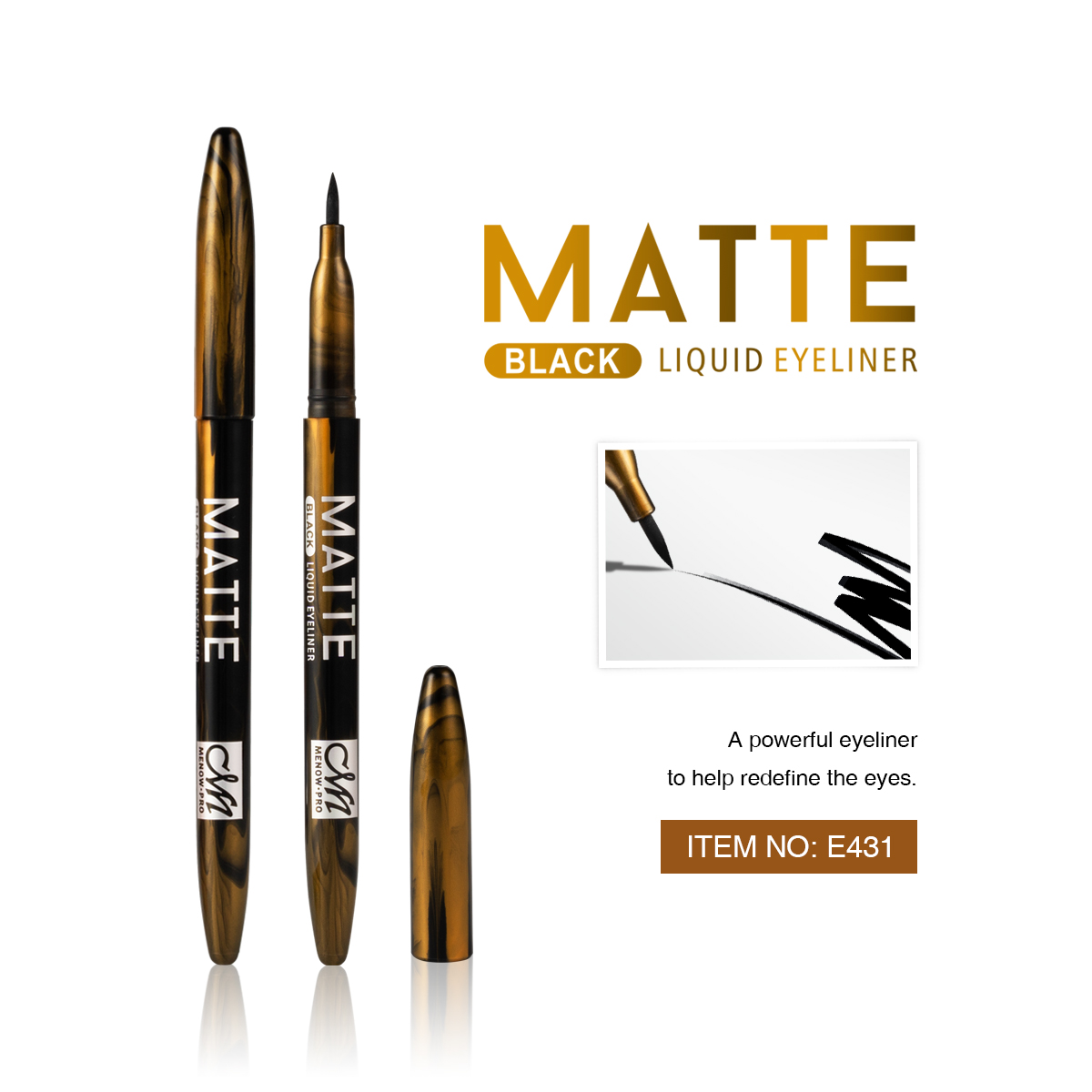 Menow E13007 Cosmetic eyeliner permanent liquid pe