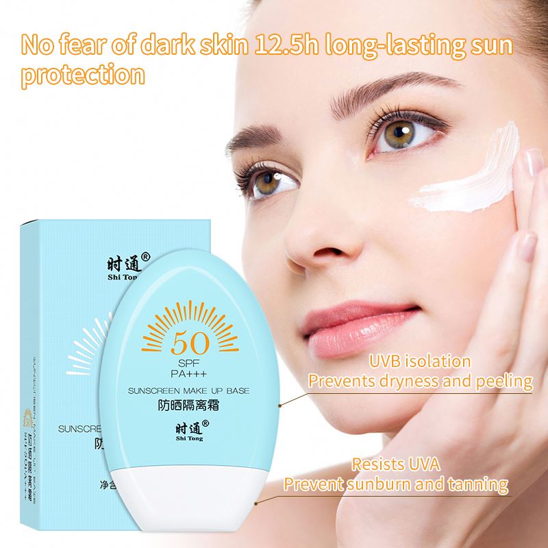 Private Label Korean Sunscreen Spray Isolated Whit
