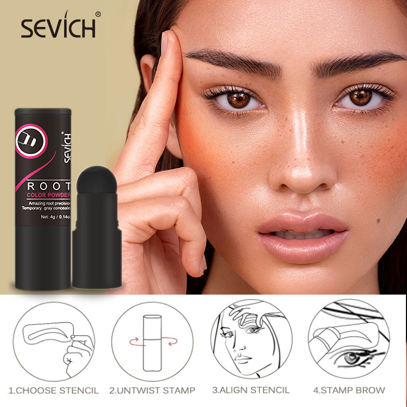 Private label one step eye brow stamp and stencil 